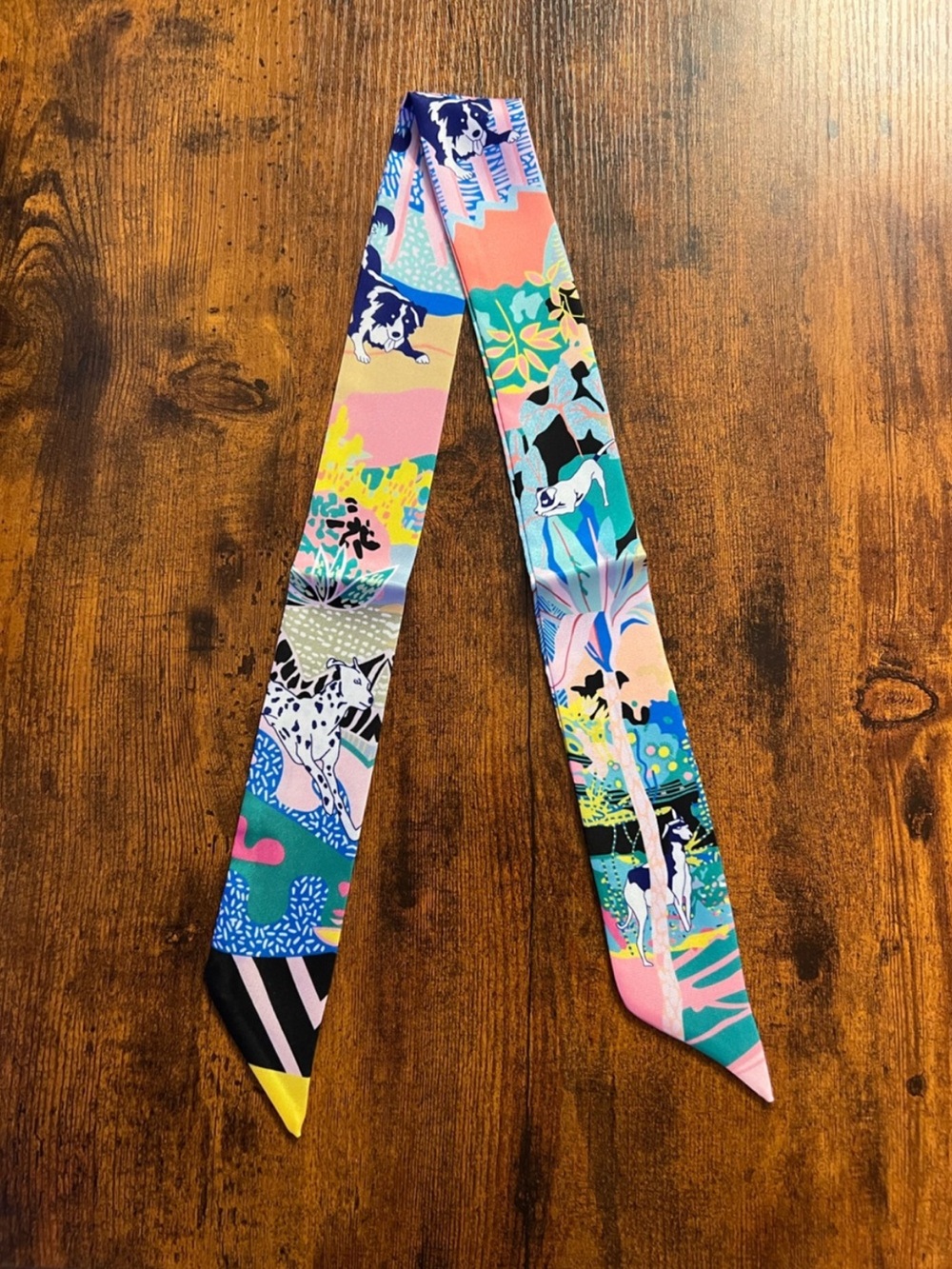 ⭐️Hermes EN LIBERTE  Twilly Scarf Multicolored New⭐️